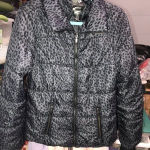 Full Tilt Leopard Puffer Jacket